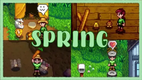 This is the thumbnail for the video titled 'Let's Play Stardew Valley 1.6 Longplay | FULL Spring, Year 1 [10 hours]'