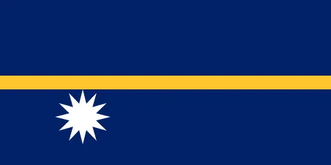 The flag of Nauru