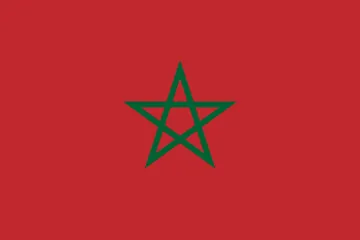 The flag of Morocco