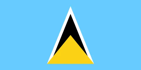 The flag of Saint Lucia