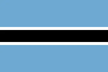 The flag of Botswana