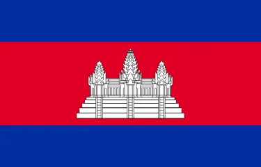 The flag of Cambodia