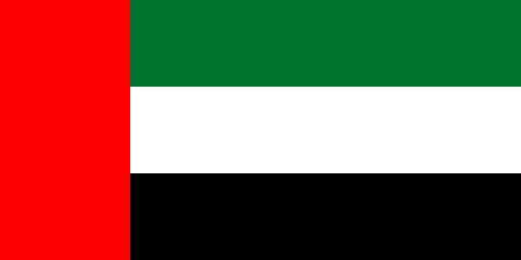 The flag of United Arab Emirates