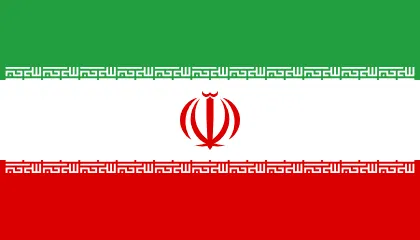 The flag of Iran