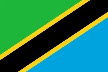 The flag of Tanzania