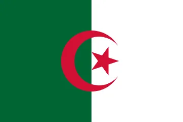 The flag of Algeria