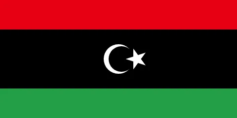 The flag of Libya