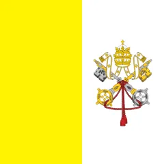 The flag of Vatican City