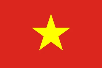 The flag of Vietnam