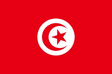 The flag of Tunisia