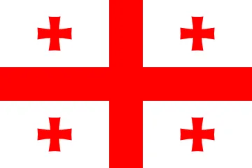 The flag of Georgia