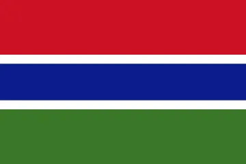 The flag of Gambia