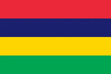 The flag of Mauritius