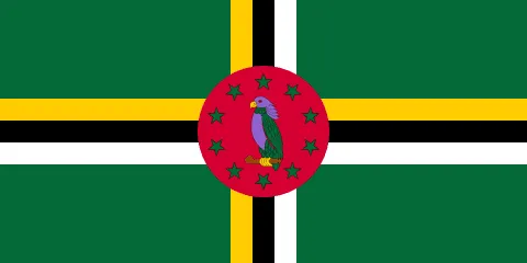 The flag of Dominica