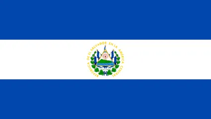 The flag of El Salvador