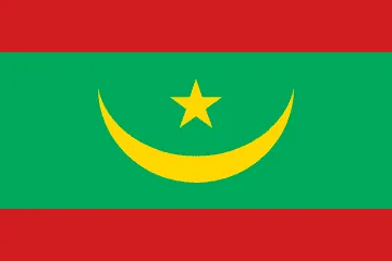 The flag of Mauritania