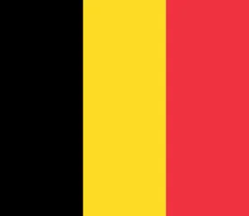 The flag of Belgium