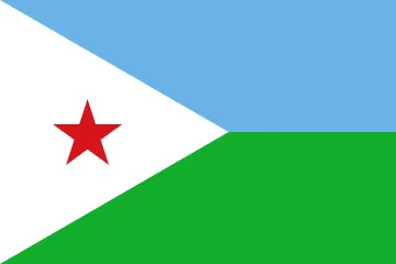 The flag of Djibouti