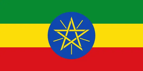 The flag of Ethiopia