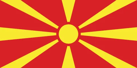 The flag of Macedonia