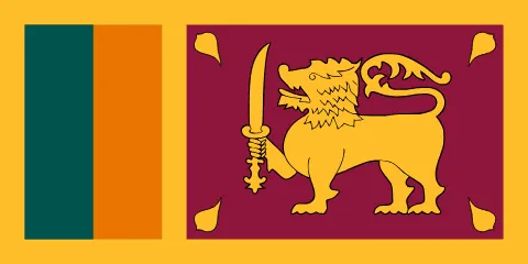 The flag of Sri Lanka