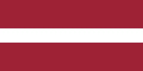 The flag of Latvia