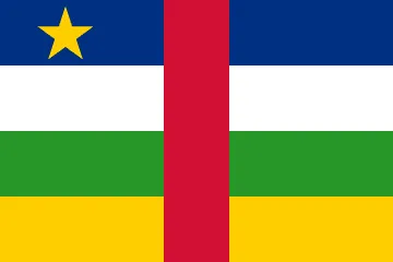 The flag of Central African Republic