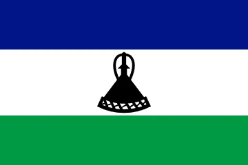 The flag of Lesotho