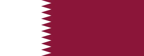 The flag of Qatar