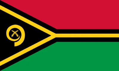 The flag of Vanuatu