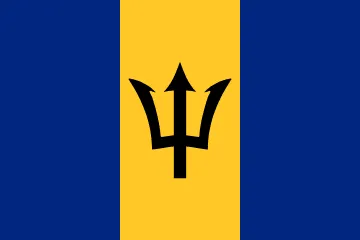 The flag of Barbados