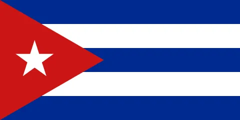 The flag of Cuba