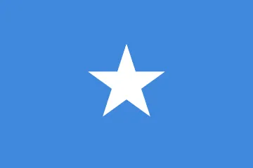 The flag of Somalia