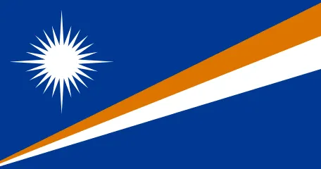 The flag of Marshall Islands