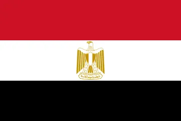 The flag of Egypt