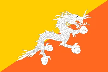 The flag of Bhutan