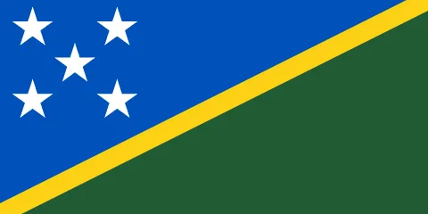 The flag of Solomon Islands