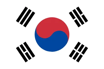 The flag of Korea