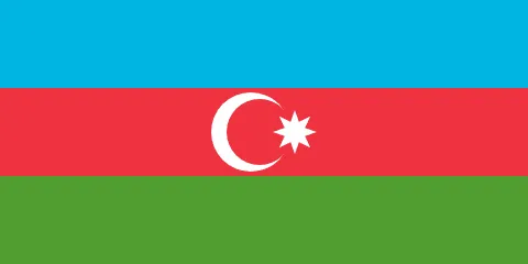 The flag of Azerbaijan