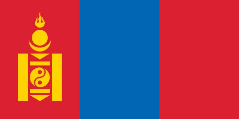 The flag of Mongolia