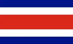 The flag of Costa Rica