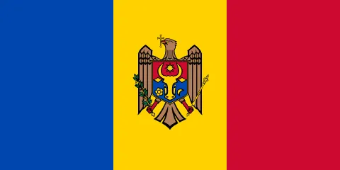 The flag of Moldova