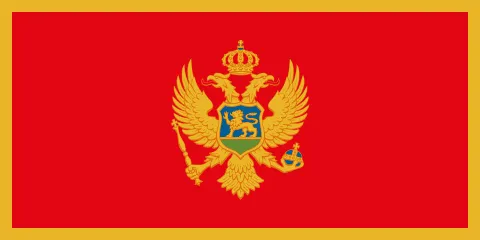 The flag of Montenegro