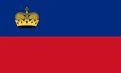 The flag of Liechtenstein