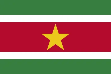 The flag of Suriname