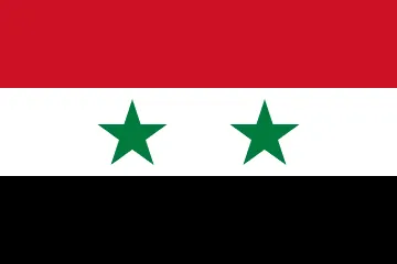 The flag of Syria