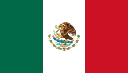 The flag of Mexico