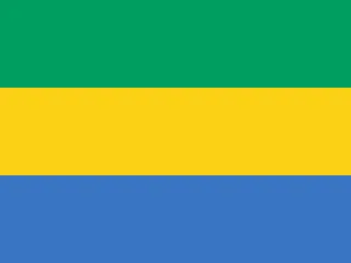 The flag of Gabon