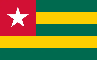 The flag of Togo