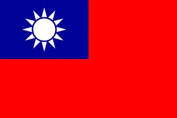 The flag of Taiwan